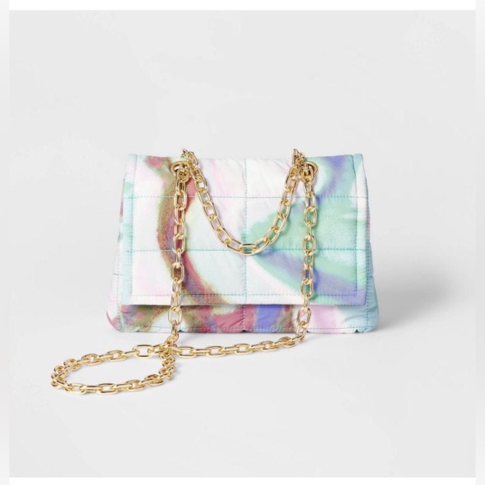 NWT,Crossbody Bag with Gold Chain - Future Collective™ with Gabriella Karefa-(H6